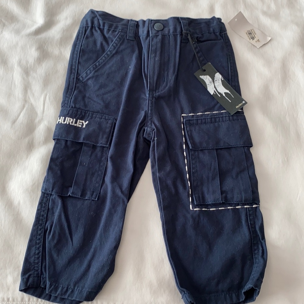 Hurley Navy Little Man cargo pant